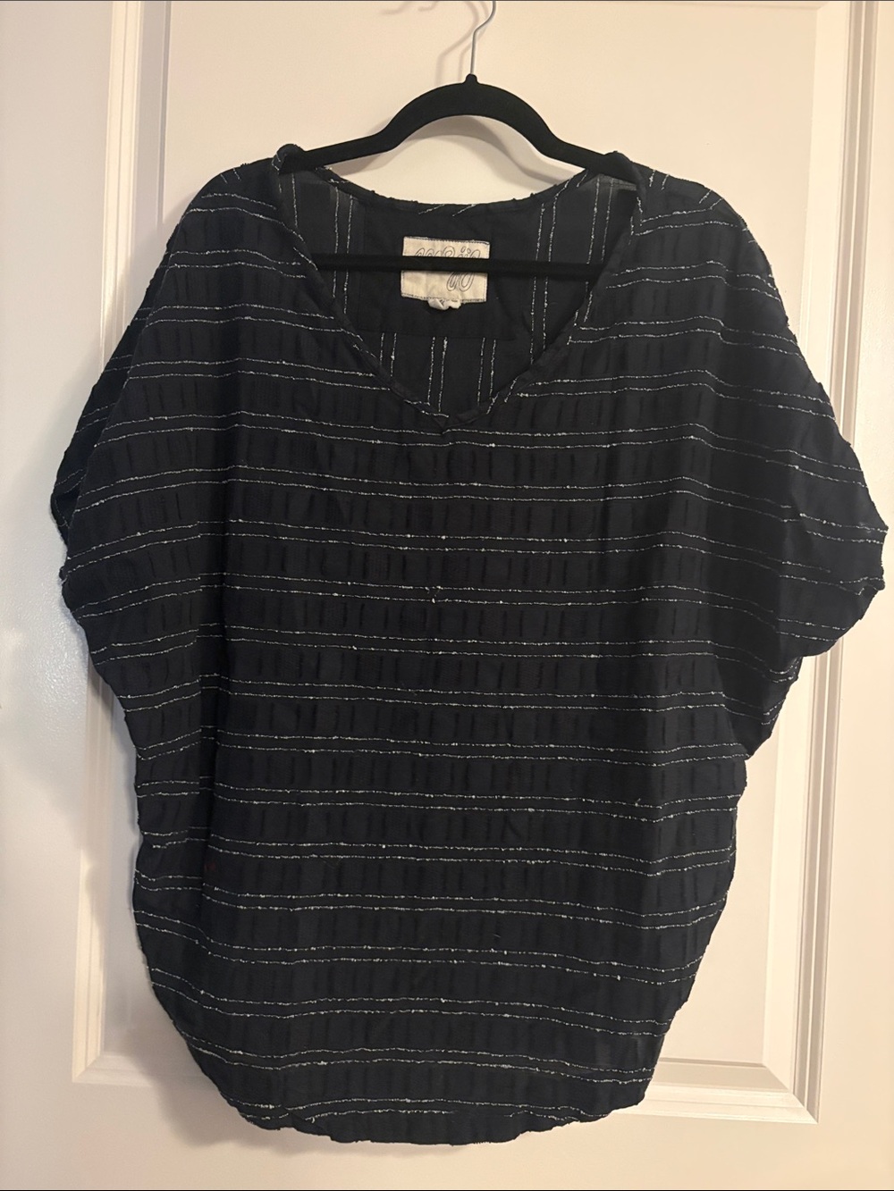 Ace & Jig Black Tunic with White Stripe Detail